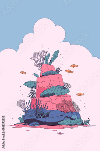 Reef-Safe Sunscreen Tube on Coral Reef