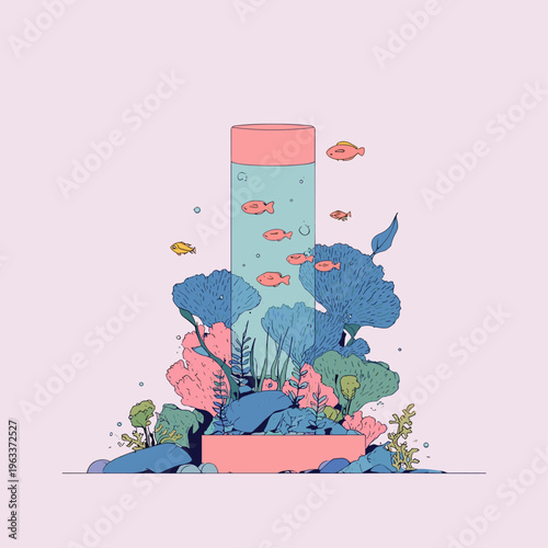 Reef-Safe Sunscreen Tube on Coral Reef