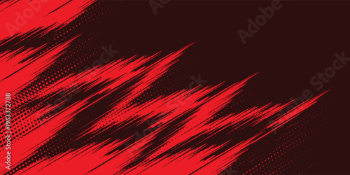 black red dragon decal brush fire volcano lava sakura Asia Japan anime style illustration sporty background banner style illustration.