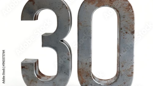 This event showcases a large metal number 30 used as a decoration for a thirtieth birthday celebration. Friends and family gather to celebrate and enjoy the special day together