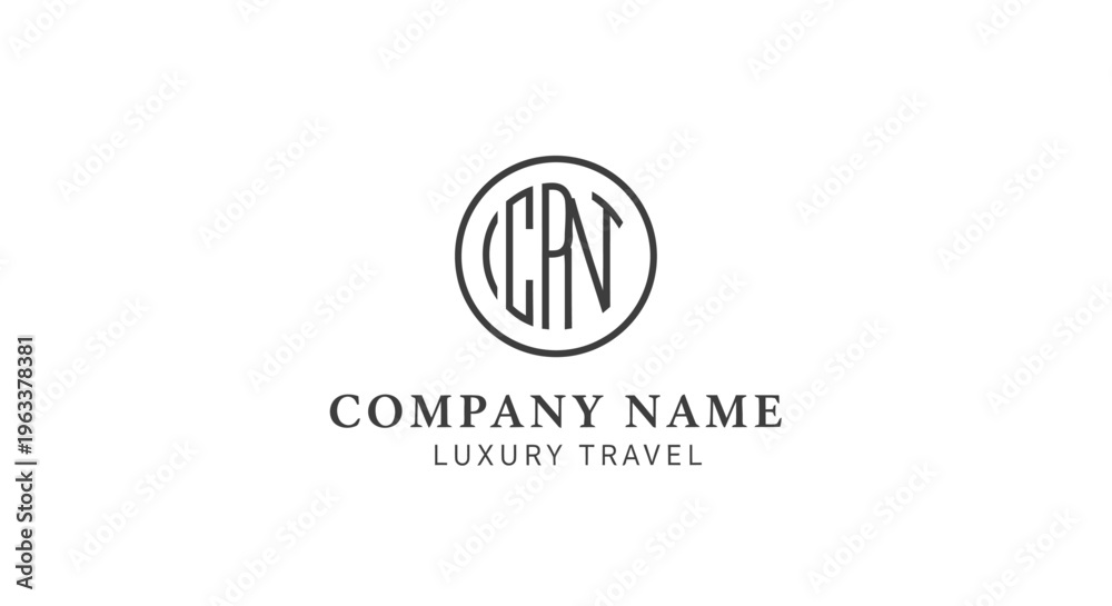 Obraz premium Company logo template with globe design.