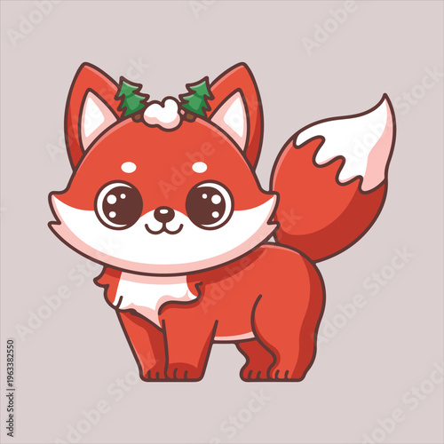 Cute Kawaii Christmas Animals, Fantasy & Spooky Characters Vector Bundle