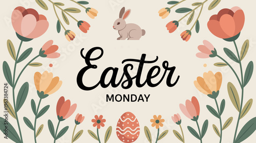 Charming illustrations of cute animals surrounded by various floral arrangements