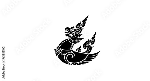 vector illustration of qilin mythology