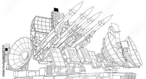Detailed Drawing of Missile Launch System.