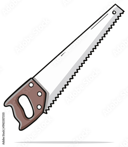 Handheld Saw Tool for Woodworking and Construction