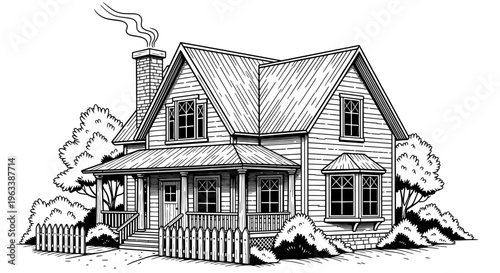 House with a covered front porch.