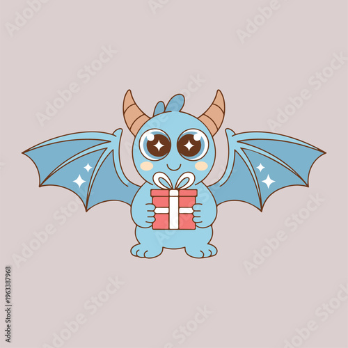 Cute Kawaii Christmas Animals, Fantasy & Spooky Characters Vector Bundle