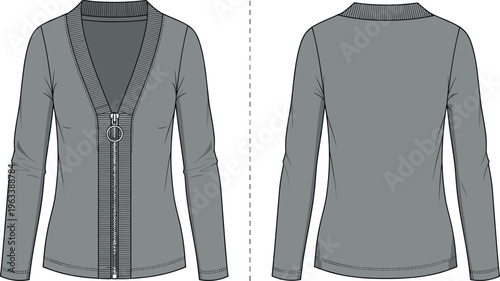 Set of women casual dresses with drawstring waist short sleeves in white and green colors fashion illustration isolated on background