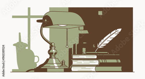 Vintage Coffee Percolator on Books.