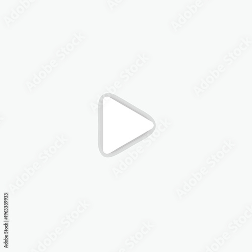 Free Download A minimalistic play button icon with a subtle gradient on a neutral background - GFXLoad