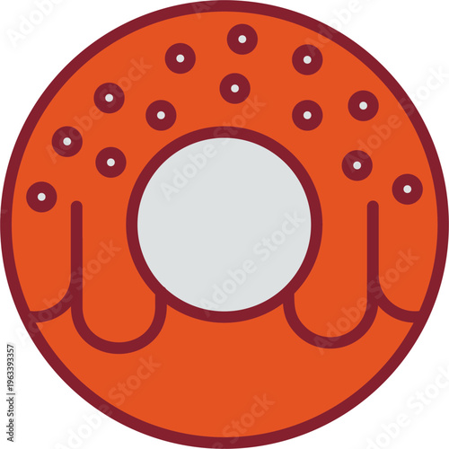 Doughnut Vector Icon