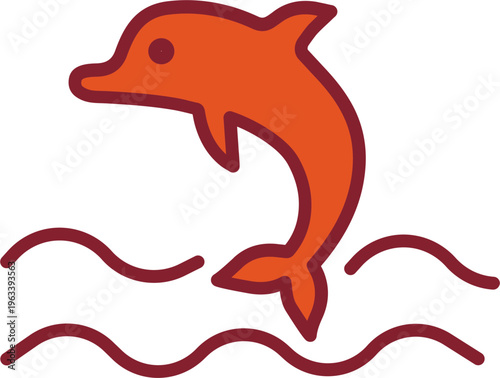 Dolphin Vector Icon