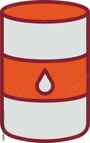 Oil Barrel Vector Icon