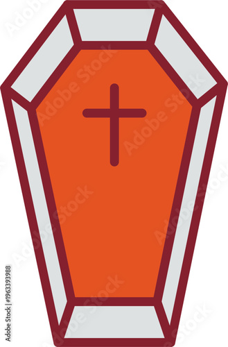 Coffin Vector Icon