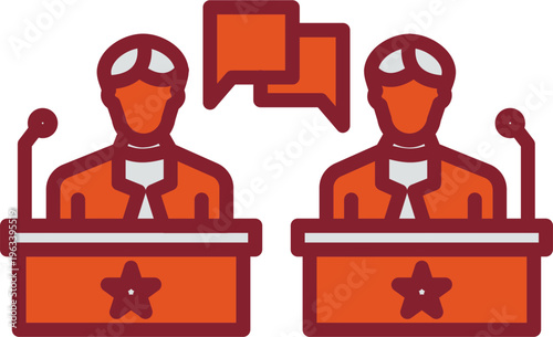 Debate Vector Icon