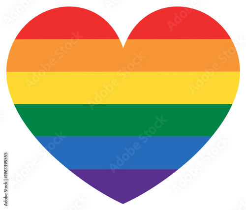 Colorful rainbow heart symbol of love and pride, isolated Free Download Colorful rainbow heart symbol of love and pride, isolated - GFXLoad