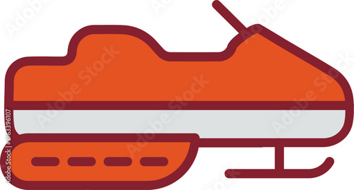 Snowmobile Vector Icon