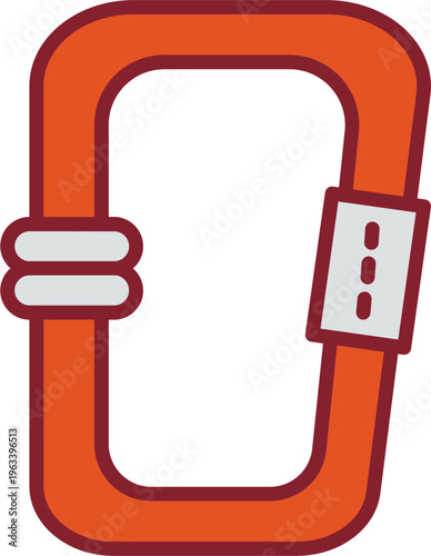Carabiner Vector Icon