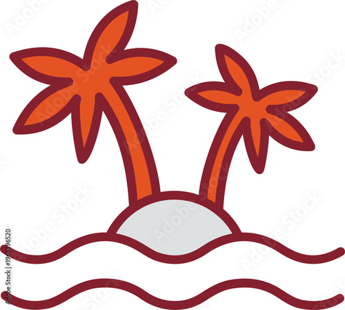 Island Vector Icon