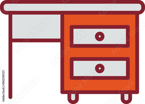 Table with Drawers I Vector Icon