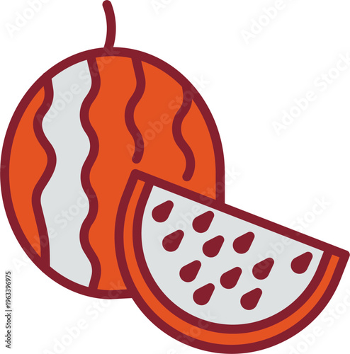 Watermelon Vector Icon