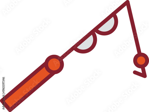Fishing Pole Vector Icon