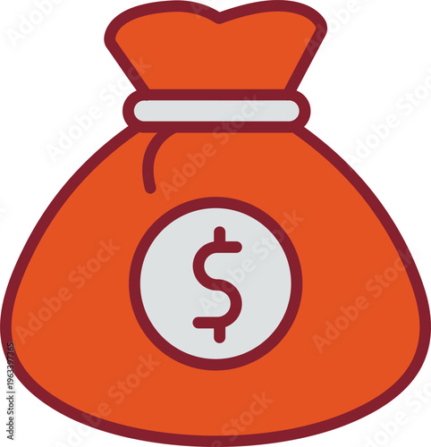 Money Bag Vector Icon