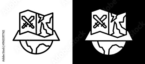 War Zone whiteblack icon