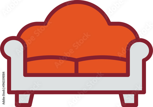 Double Sofa Vector Icon
