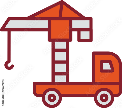 Lifter Crane Vector Icon