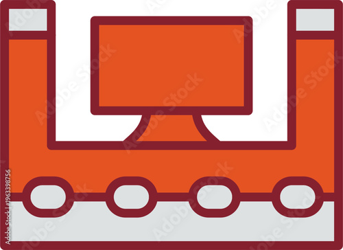 Television Set Vector Icon