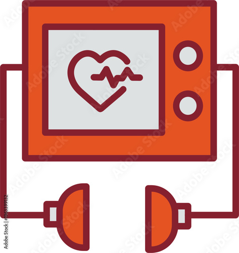Defibrillator Vector Icon