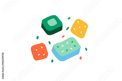 Soft Glowing Puffy Buttons and Sliders in Minimalist UI