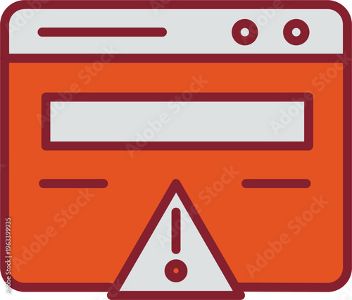 Web Error Vector Icon