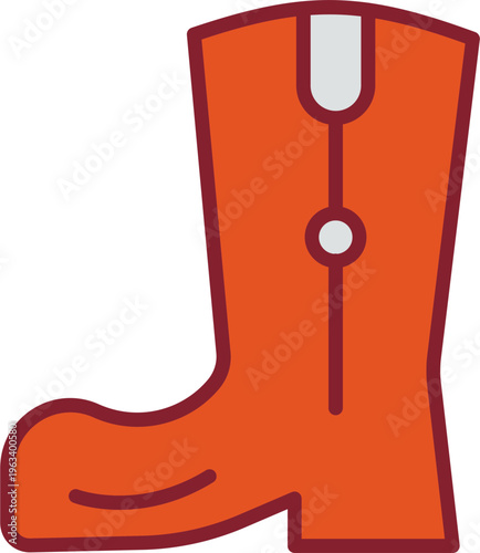 Cowboy Boot Vector Icon