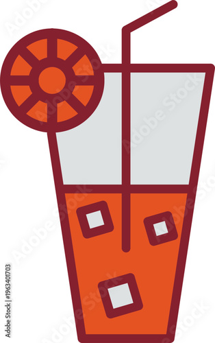 Rainbow Drink Vector Icon