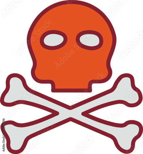 Pirate Skull I Vector Icon
