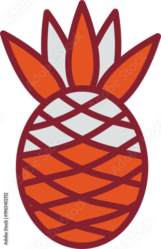 Pineapple Vector Icon