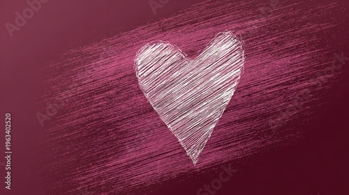 Valentine's Day red maroon background with large shaded heart, romantic love concept perfect for greeting cards, invitations, posters, banners, wrapping paper and anniversary designs