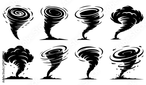 Tornado cyclone vector with natural disaster climate weather, Tornado vector, Cyclone vector symbol vector illustration