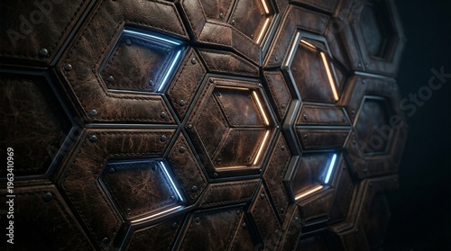 dark brown leather texture