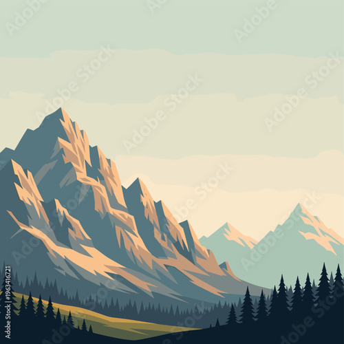 A peaceful forest landscape at dusk with silhouetted trees against a vibrant sky, evoking a sense of calmness and serenity.