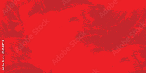 Abstract Red Grunge Texture Background with Distressed Brush Strokes