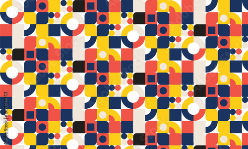 abstract geometric pattern background, modern abstract seamless pattern design, creative abstract shape composition 