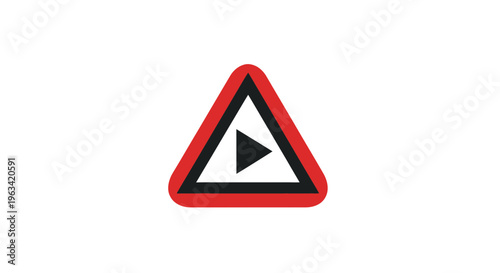 Free Download Road Sign Warning of Sharp Right Turn Ahead - GFXLoad