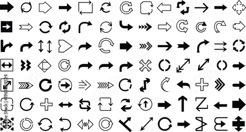 Collection of various mathematical and symbolic icons