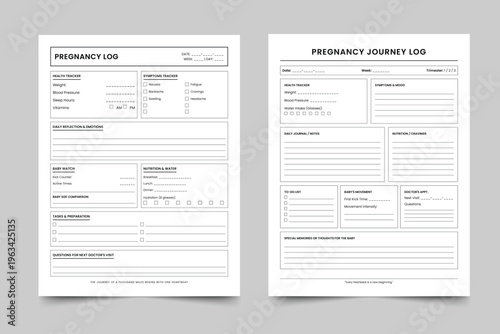 Pet Care Daily Wellness Log and Tracker Template Set, Minimalist Dog and Cat Health Journal, Feeding and Medication Schedule, Printable US Letter Size