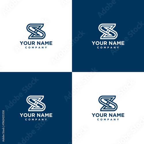 Company Logo Design Template Letter S.