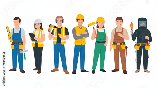 Diverse group of people standing together and using smartphones outdoors